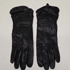 George Black Leather Gloves